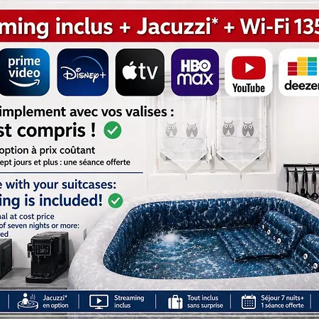 Chez Pascal Et Louna Au Calme Avec Jacuzzi ! Proche Paris Et Rer B Et Cdg Aeroport Apartment